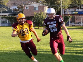 The Regiopolis-Notre Dame Panthers and the Frontenac Falcons meet in the Kingston Area senior AAA football final Saturday at Loyalist Collegiate. Kickoff time is 1:30 p.m. (Whig-Standard file photo)