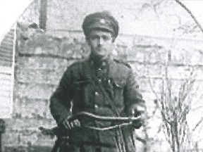Tillsonburg's Gorden Bruce Morse, 1916.