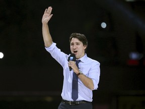 Canada's Prime Minister Justin Trudeau speaks during a WE Day event in Ottawa, Canada November 10, 2015. REUTERS/Chris Wattie