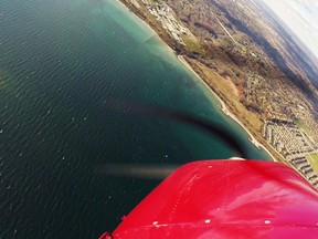 A brown "blob" in Lake Ontario is pictured Nov. 8, 2015. (Supplied photo)