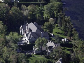 Royal LePage says one of its brokers has sold the most expensive property recorded on the Multiple Listing Service in Quebec ??? a 20-room, stone-sided mansion, shown in a handout photo, that fetched $13.25 million.The realtor says the house in the province's Estrie region is situated on a more than 280,000 square-foot property, surrounded by lake and mountain views. THE CANADIAN PRESS/HO