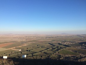 The view from Mount Bental looking from the Golan Heights into Syria. (DON PEAT/Toronto Sun)