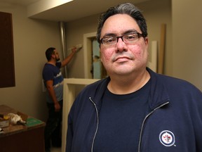 Kyle Mason, the founder and executive director of the North End Family Centre, checks out the centre's future home at 1344 Main St. (Kevin King/Winnipeg Sun photo)