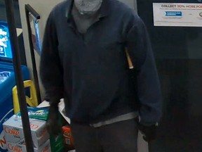 A photo of the suspect in the Nov. 12, 2015 robberies reported from two Woodstock businesses. (Woodstock Police Service handout)