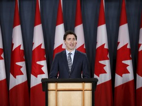 Canada's Prime Minister Justin Trudeau speaks during a news conference in Ottawa on November 12, 2015. REUTERS/Chris Wattie