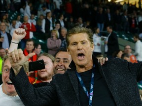 David Hasselhoff has tweeted that he's changed his name to David Hoff. (AP Photo/Kirsty Wigglesworth)