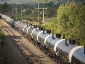 Unused oil tank cars are pictured on Western New York & Pennsylvania Railroad tracks outside Hinsdale, New York August 24, 2015. REUTERS/Lindsay DeDario