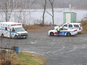 Greater Sudbury Police and emergency services were dispatched to the area of Centennial Park in Whitefish, Ont. on Friday November 13, 2015. John Lappa/The Sudbury Star