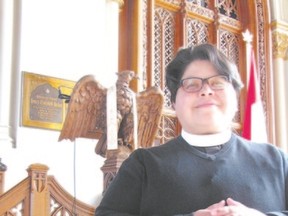 Rev. Rosalyn Elm is the first aboriginal woman ordained by the Anglican Diocese of Huron, based in London. In her first posting, she serves as assistant curate of St. Paul?s Cathedral. (Huron Church News photo)