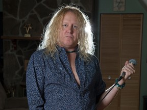 Shaun Sanders is a singer in a Led Zeppelin tribute band called Zed.
(DEREK RUTTAN, The London Free Press)