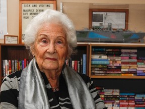 Mary-Louise (Mylou) Benson is 93-years old and moved to Canada from Nijmegen, Netherlands in 1946 as one of over 300 Dutch war brides. Benson only has a few pictures of her early marriage, seen here in Kingston, Ont. on Wednesday November 11, 2015. Julia McKay/The Kingston Whig-Standard/Postmedia Network