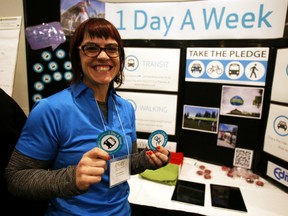 Laura Henderson, with the City of Edmonton's Transportation Services, poses for a photo at the Edmonton's Community Energy Forum at the Shaw Conference Centre, in Edmonton, AB on Saturday, November 14, 2015. TREVOR ROBB/Postmedia Network