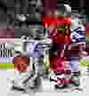 \Ottawa Senators right wing Chris Neil (25) battles with New York Rangers defenseman Dan Girardi (5) in front of New York Rangers goalie Henrik Lundqvist (30) during NHL action in Ottawa, Ont. on Saturday November 14, 2015. Errol McGihon/Ottawa Sun/Postmedia Network