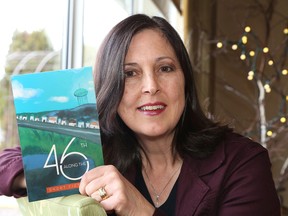 Rosanna Micelotta Battigelli is one of 13 authors featured in Latitude 46 Publishing's first publication, Along the 46th. A celebration was held to mark the occasion in Sudbury, Ont. on Saturday November 14, 2015. John Lappa/Sudbury Star/Postmedia Network