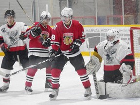 An image of the Morden Redskins in their uniforms. (Morden Times)