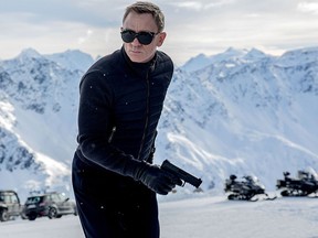 In this image released by Metro-Goldwyn-Mayer Pictures/Columbia Pictures/EON Productions, Daniel Craig appears in a scene from the James Bond film, "Spectre." (Jonathan Olley/Metro-Goldwyn-Mayer Pictures/Columbia Pictures/EON Productions via AP)