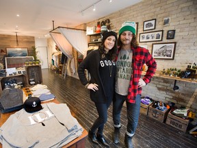 Illbury + Goose owners Meghan Kraft and Daniel Phillips in their Dundas Street store (Free Press file photo)
