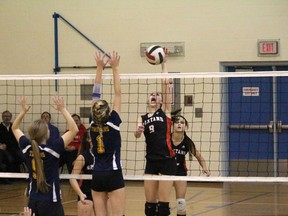 The St. Jerome's Spartans senior girls volleyball team went undefeated in district play last week to advance to zones.
