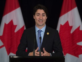 Prime Minister Justin Trudeau holds a closing press conference following the G20 Summit in Antalya, Turkey, on Nov. 16, 2015. (THE CANADIAN PRESS/Sean Kilpatrick)