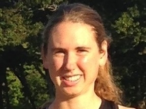 Sudbury native Emily Marcolini made Cambrian College history when she raced to a bronze medal at the CCAA national cross-country running championships on the weekend.