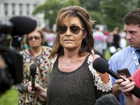 Former Alaska governor Sarah Palin pictured at a Washington rally where pro-life groups called on Congress to stop funding Planned Parenthood. (REUTERS)