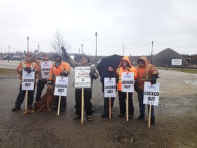 Members of the locked out ONTC workers were on the picket line last Wednesday to demonstrated their disappointment with the company. They continue to be in a lock out position as of press time.