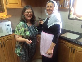 Rita DeMontis in Israel visiting a Druze woman. (Rita DeMontis photo)