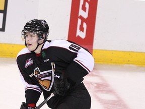 Vancouver Giants' Jesse Roach during the third period of WHL hockey game against the Prince Albert Raiders in Vancouver, B.C. on Wednesday December 10, 2014. Carmine Marinelli/Vancouver 24hr/QMI Agency