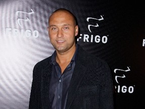 Derek Jeter is seen at a RevolutionWear FRIGO® pop-up store experience in New York on Nov. 21, 2013. (WENN.COM)