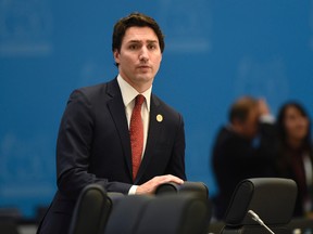 Canada’s Prime Minister Justin Trudeau arrives for a working session of the G-20 Summit in Antalya, Turkey, Sunday, Nov. 15, 2015. (AP Photo/Susan Walsh)