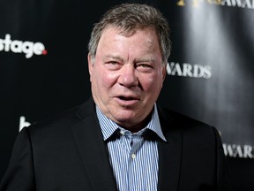 Actor William Shatner attends the 2015 Voice Arts Awards held at the Pacific Design Center on Sunday, Nov. 15, 2015, in West Hollywood, Calif. (Photo by Richard Shotwell/Invision/AP)