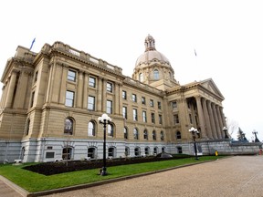 The Alberta Legislature, in Edmonton Alta. on Thursday Oct. 29, 2015. David Bloom/Edmonton Sun/Postmedia Network