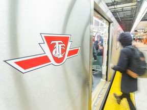 Boarding a TTC subway train. (Ernest Doroszuk/Toronto Sun files)