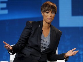 Tyra Banks, chairman and CEO of the Tyra Banks company and founder of Fierce Capital LLC speaks during the Wall Street Journal Digital Live (WSJDLive) conference at the Montage hotel in Laguna Beach, California October 20, 2015. REUTERS/Mike Blake