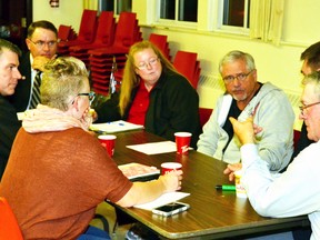 At the first Sesquicentennial planning meeting Nov. 16, members of the West Perth community from organizations such as the Dublin Lions Club, the Mitchell and District Agricultural Society, Mitchell Minor Soccer, the Mitchell Pioneer Hobby Association and West Perth council, among others, gathered at the West Perth municipal building to brainstorm ideas for events and activities in West Perth in 2017, leading up to Canada's 150th birthday July 1. GALEN SIMMONS/MITCHELL ADVOCATE