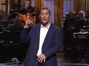 Matthew McConaughey made an easy transition back into comedy last night as host of Saturday Night Live.