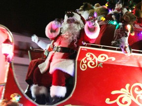 The big-man himself at the 12th annual Santa Claus Parade which took place in Kingston, Ont. on Saturday November 21, 2015. Steph Crosier/Kingston Whig-Standard/Postmedia Network