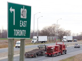 London is wise to buy up industrial land along the vital Highway 401 corridor, real estate appraiser George Canning says. (CRAIG GLOVER, The London Free Press)