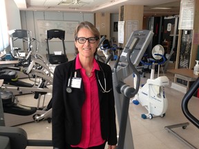 Diana Hopkins-Rosseel, is a physiotherapist and founder of the Cardiac Rehab Centre clinic at Hotel Dieu Hospital in Kingston. Paul Schliesmann /The Kingston Whig-Standard/Postmedia Network