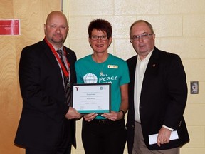 Photo supplied
Michael Weaver received the YMCA Peace Medallion during a ceremony at the Sudbury YMCA on Nov. 19.