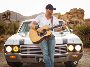 Canadian country music star Tim Hicks has been nominated as the Canadian Country Music Association’s 2017 Male Artist of the Year. The Norfolk County Fair announced Tuesday that Hicks will play the grandstand at this year’s fair Friday, Oct. 6. (Contributed photo)