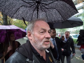 Ivan Henry leaves B.C. Supreme Court during a lunch break in Vancouver, B.C., on Monday August 31, 2015. A lawyer for the British Columbia government says the case of a man who was wrongfully imprisoned for nearly 30 years may have ended differently had the accused not represented himself in court. THE CANADIAN PRESS/Darryl Dyck