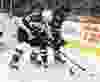 Nov 23, 2015; Winnipeg, Manitoba, CAN; Winnipeg Jets defenseman Dustin Byfuglien (33) battles Colorado Avalanche left wing Gabriel Landeskog (92) during the third period at MTS Centre. Colorado wins 4-1. Mandatory Credit: Bruce Fedyck-USA TODAY Sports