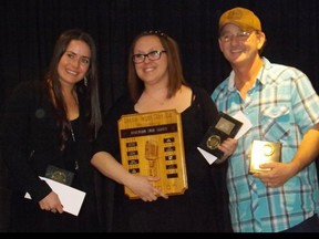 Submitted photo: The Homeward Star Search singing competition finals were held on Friday night at the CBD Club. Katie Bechard, far left, was third and Granville Boutilier was third, as they flank winner Kim Schultz.
