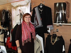 Buttons and Bows' Patti Prowse stands in her Forest boutique. On Dec. 5, the business will make its first venture into e-commerce, launching a new, interactive website.
CARL HNATYSHYN/SARNIA THIS WEEK