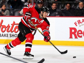 Devils forward Patrik Elias could make his season debut on Wednesday after missing the first 20 games with a knee injury. (Elsa/Getty Images/AFP)