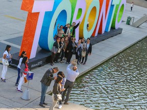 Toronto sign in Nathan Phillips Square. FILE PIC. (Dave Thomas/Toronto Sun/Postmedia Network)
