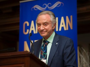 Paul Godfrey, chief executive officer of Postmedia Network Inc. was inducted into the Canadian News Hall of Fame on Nov. 24, 2015. (Kevin Van Paassen photo)