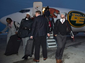 The Eskimos touched down in Winnipeg Tuesday afternoon. (Brian Donogh, Postmedia Network)