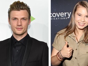 Nick Carter and Bindi Irwin. (Photo by Rob Latour/Invision/AP, File and WENN.COM file)